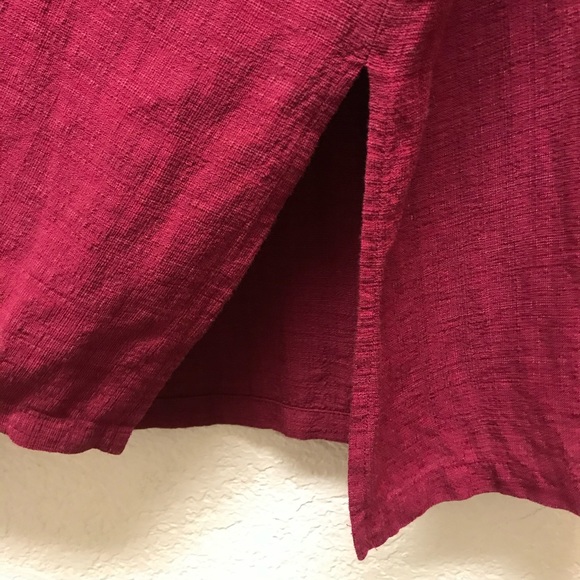 EILEEN FISHER Linen Blend Sleeveless V-neck Tank - Picture 8 of 8